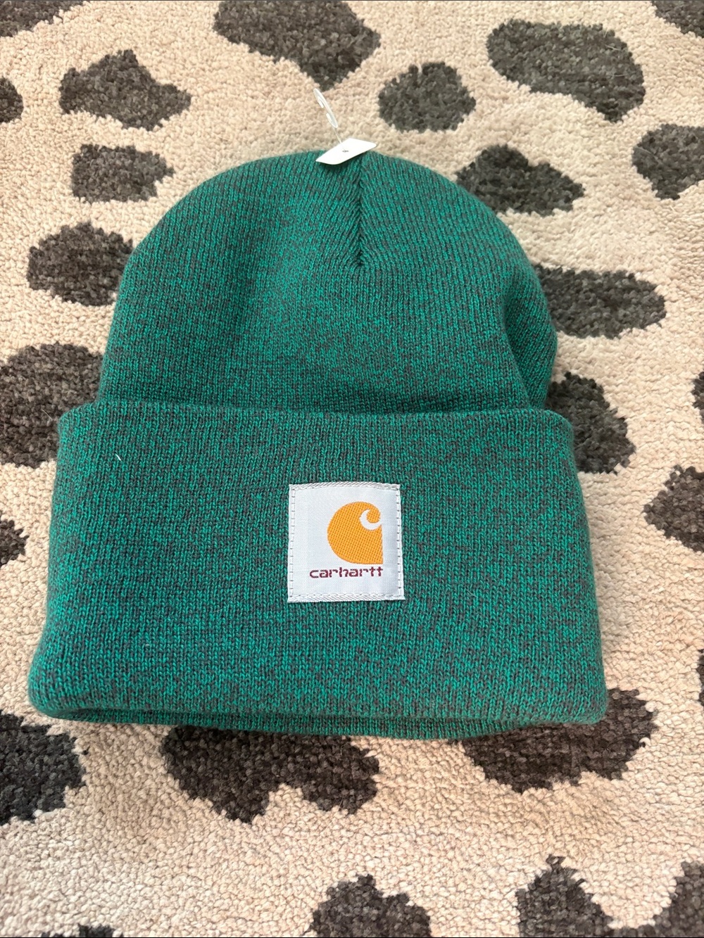 Carhartt women’s ' Green Knit Cuffed Beanie